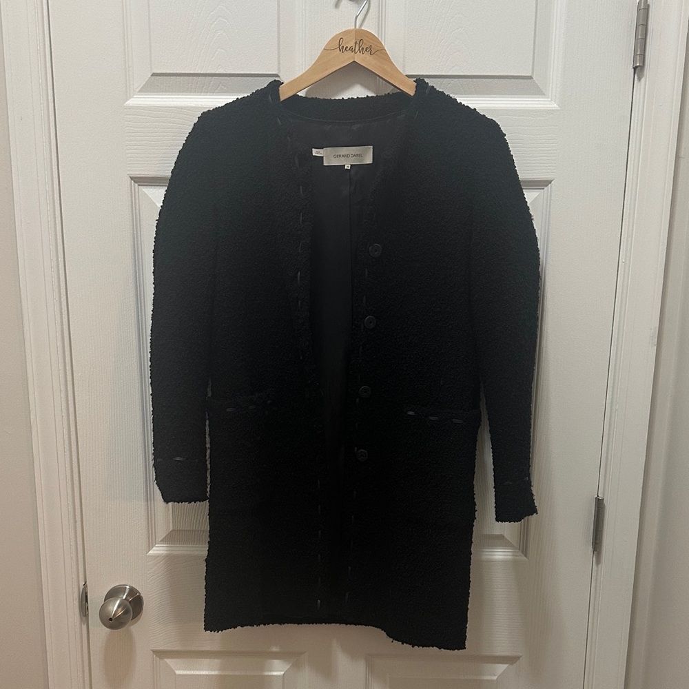Gerard Darel Black Wool Jacket